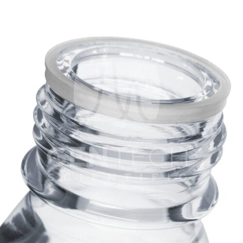 top of glass bottle