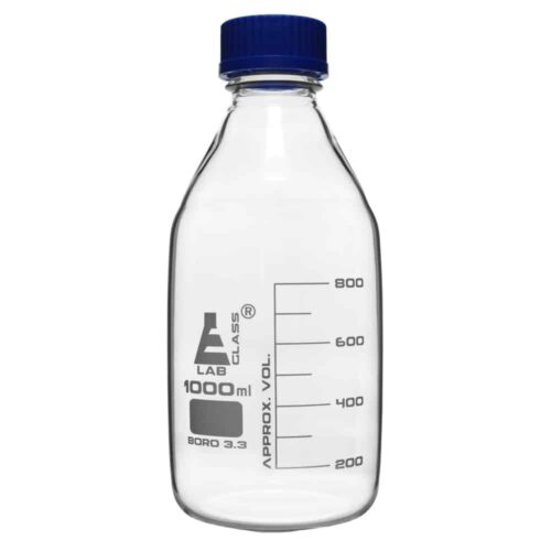 glass bottle with words and lines