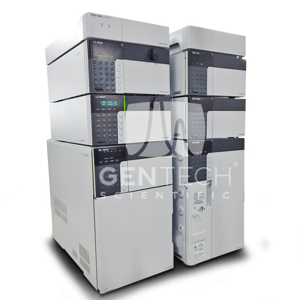 Shimadzu 20ad Gradient Lc System With Pda Detector Gentech Scientific