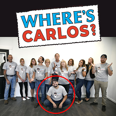 Where's Carlos? There he is!