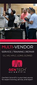 Cover image of GenTech Scientific's Multi-Vendor Service-Training-Repair tri-fold brochure