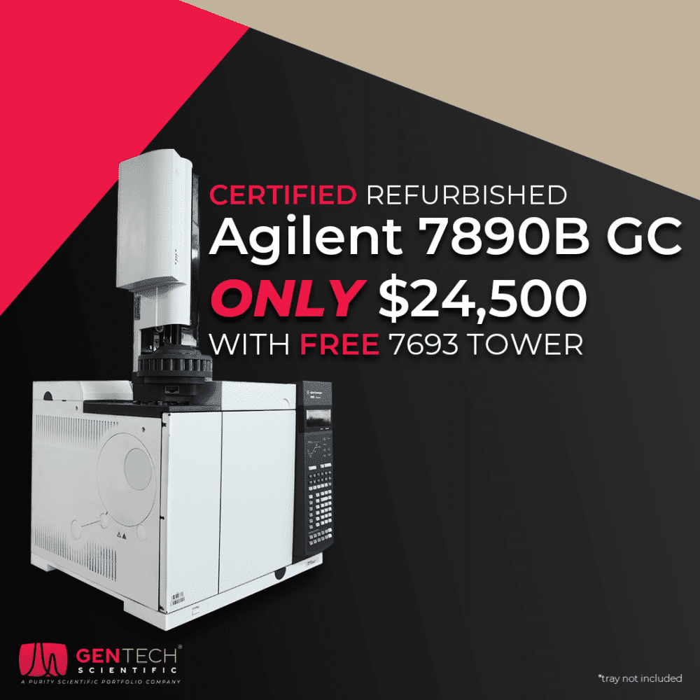 Special price promotion on an Agilent 7890 GC with free 7693 Tower.